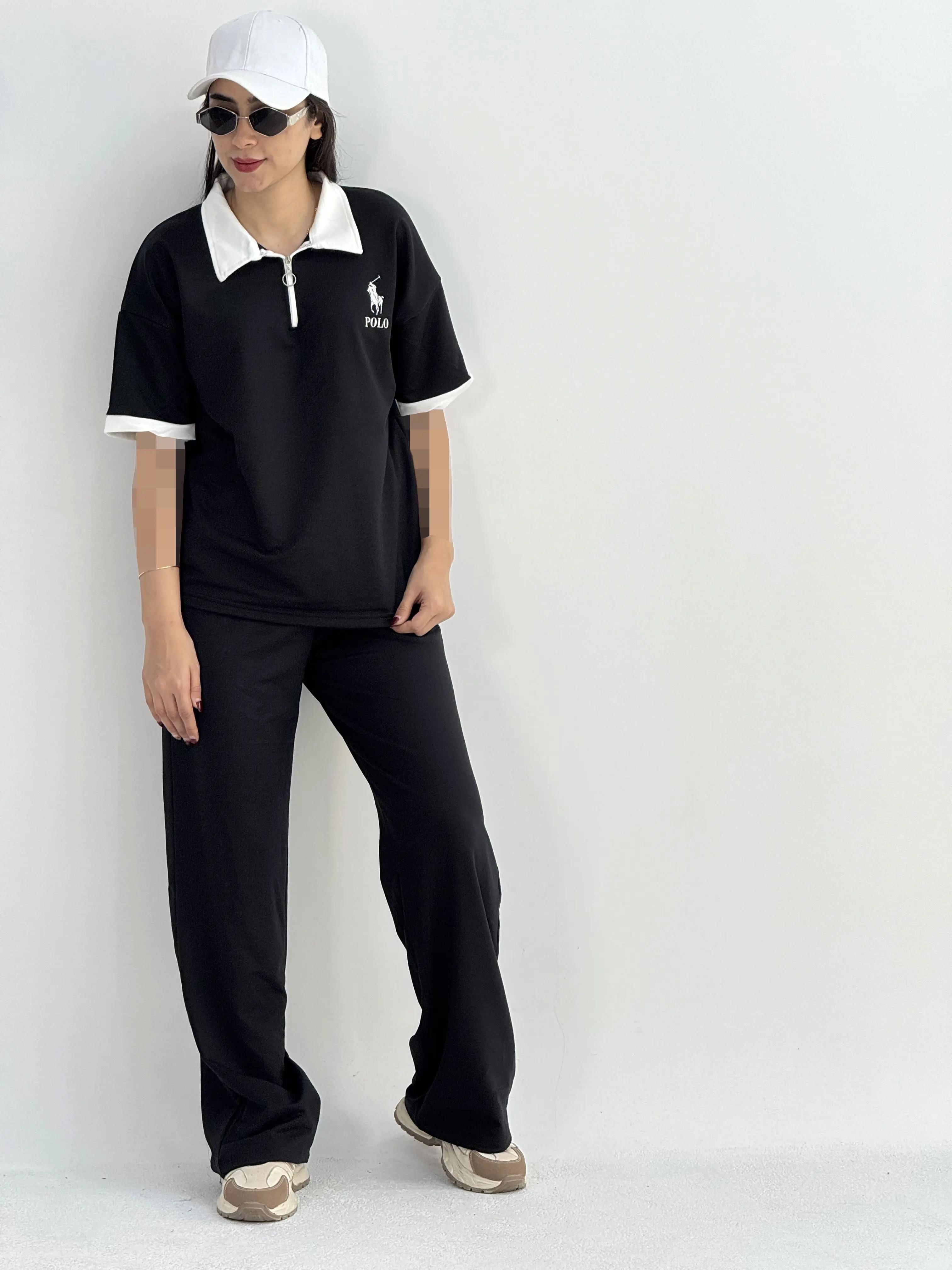 ست پلوشرت و شلوارزنانه پولو|آراسز